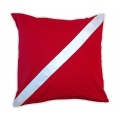 Pillow Case Diving Center Decoration Red Dive Flag