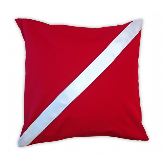 Pillow Case Diving Center Decoration Red Dive Flag 