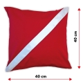 Pillow Case Diving Center Decoration Red Dive Flag
