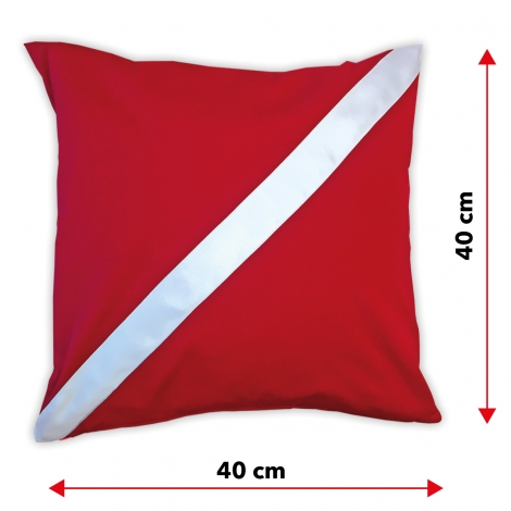 Pillow Case Diving Center Decoration Red Dive Flag 