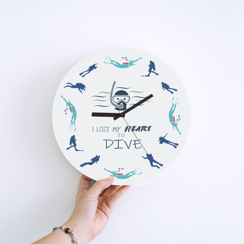 Wall Clock Gifts for Scuba Divers - Lost my heart to dive