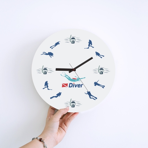 Wall Clock Gifts for Scuba Divers - Scuba Diver 