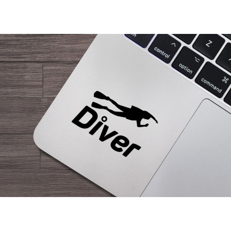 Scuba Diver Vinyl Sticker