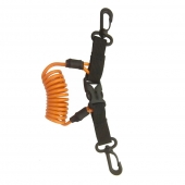Scuba Diving Coiled Camera Lanyard with Quick Release Buckle