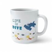 Funny Coffee Mug - My Buddy is Marine Life (Hammerhead) 