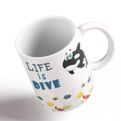 Funny Coffee Mug - My Buddy is Marine Life (Orca) 