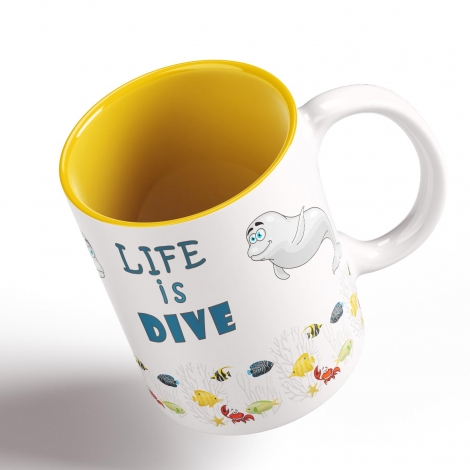 Funny Coffee Mug - My Buddy is Marine Life (Seal)      