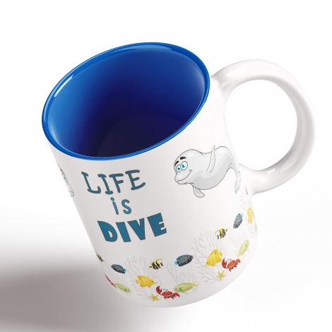 Funny Coffee Mug - My Buddy is Marine Life (Seal)      