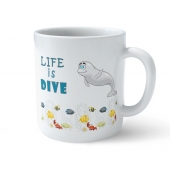 Funny Coffee Mug - My Buddy is Marine Life (Seal) 