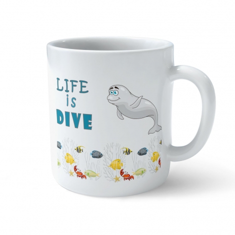 Funny Coffee Mug - My Buddy is Marine Life (Seal)      