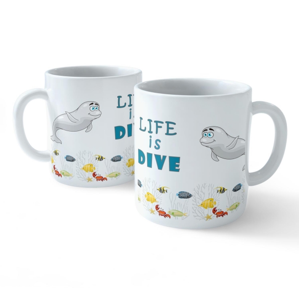 Funny Coffee Mug - My Buddy is Marine Life (Seal)      