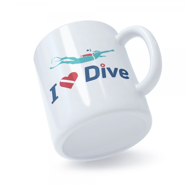 Coffee Mug Scuba Divers Gift Love Diving