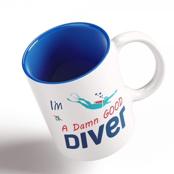 I'M LISTENING I'M SCUBA DIVING Novelty/Funny Printed Coffee/Tea Mug Gift O505 