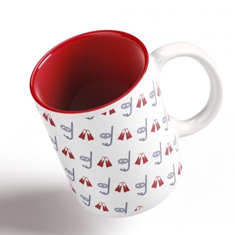 Coffee Mug Scuba Divers Gift Sea Love