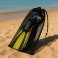 Mesh Dive Bag – Quick Dry, Durable Drawstring Snorkeling & Swimming Gear Bag 
