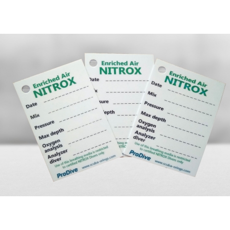 Nitrox Tank Contents Tag