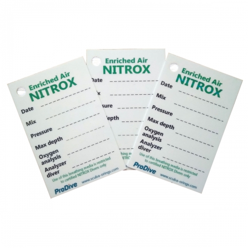 Nitrox Tank Contents Tag