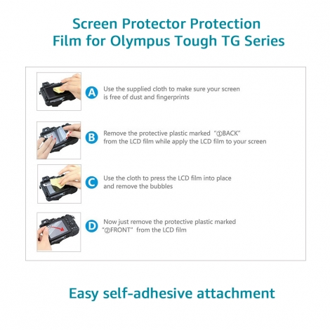 LCD Screen Protector Protection Film for Olympus Tough 
