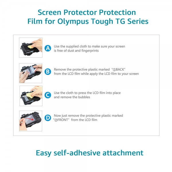 brotect Pellicola Protettiva per Olympus OM System Tough TG-7 Protezione Schermo (2 Pezzi) [Trasparente, Anti-Impronte