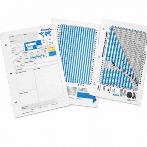 Log book pages with Recreational Dive Planner RDP Dive Table
