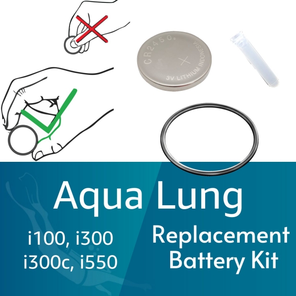 Aqua Lung I300 I550 Dive Computer Battery Kit for sale online 