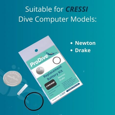 Cressi Newton Drake battery kit