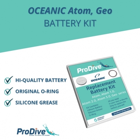 Oceanic Atom & Geo Series Battery Kit 