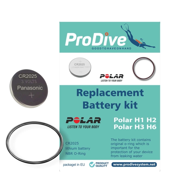 Polar H1, H2, H3, H6, H10 Heart Rate Sensor battery kit