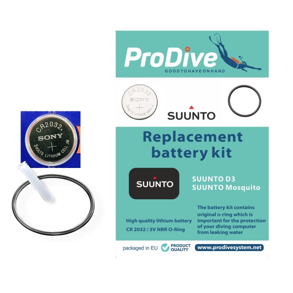 Battery Kit Suunto MOSQUITO D3 Dive Computer