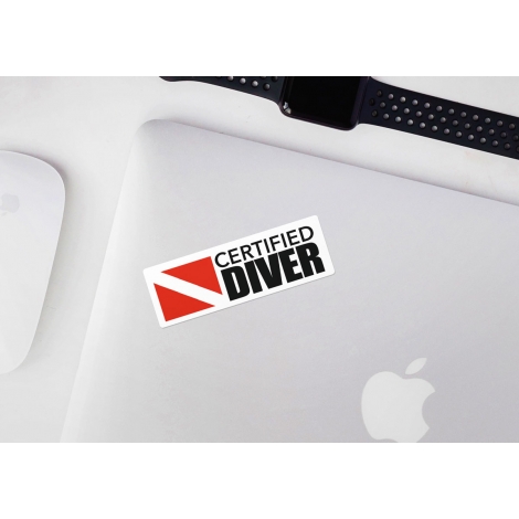 CERTIFIED DIVER Pack of 5 Stickers
