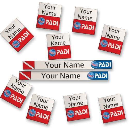 Personalized Sticker Labels for Diving Gear Identification-PADI