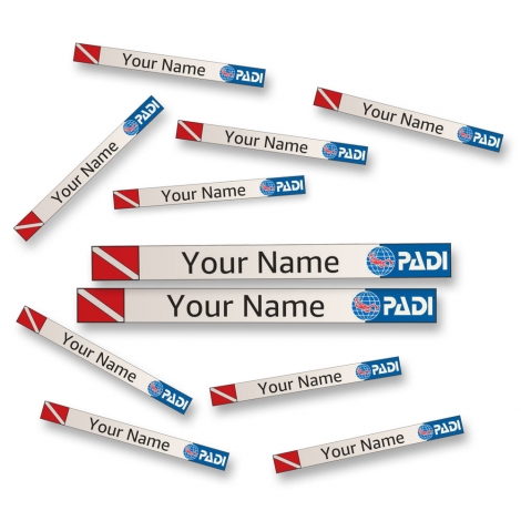 Personalized Sticker Labels for Diving Gear Identification-PADI