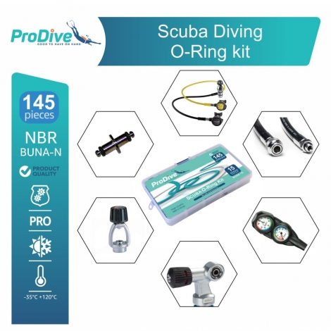 Scuba Diving Service O'rings Kit Spare 145 O-rings 