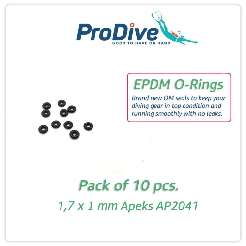 EPDM Scuba Diving O-Rings 1,7 x 1 mm Apeks AP2041