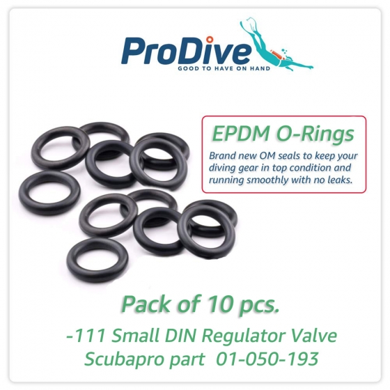 Scuba Diving O-Rings  -111 Small DIN Reg. Valve