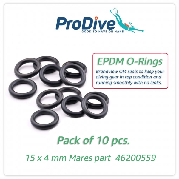 EPDM Scuba Diving O-Rings 15 x 4 mm