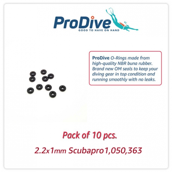 Scuba Diving O-Rings 2.2x1 mm 