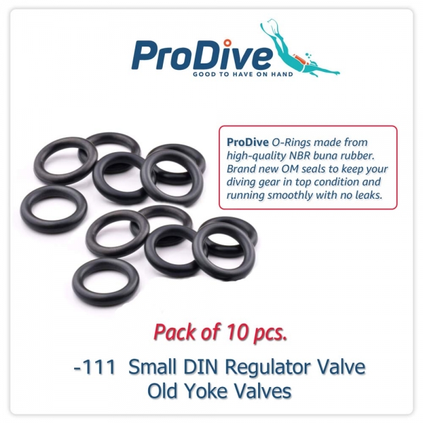 Scuba Diving O-Rings  -111 Small DIN Reg. Valve