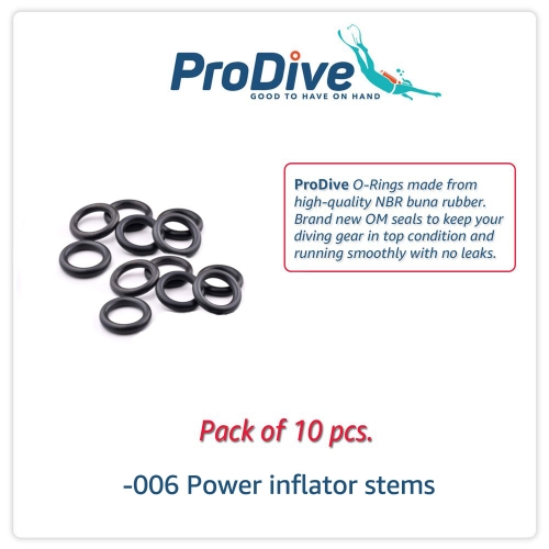 Scuba Diving O-Rings -006 Power inflator stems