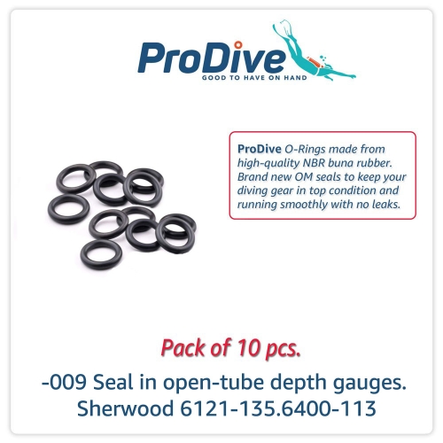 Scuba Diving O-Rings -009 Open tube depth gauges