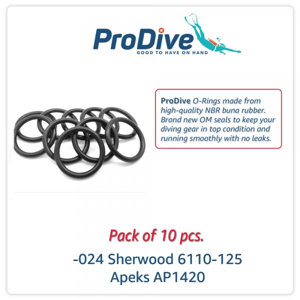 Scuba Diving O-Rings -024 Sherwood 6110-125 APEKS AP1420