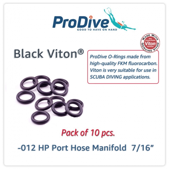 Scuba Diving Black Viton O-Rings -012 HP Port Hose