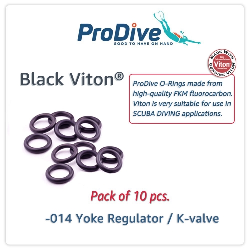 Scuba Diving Black Viton O-Rings -014 Yoke Reg. K-valve  