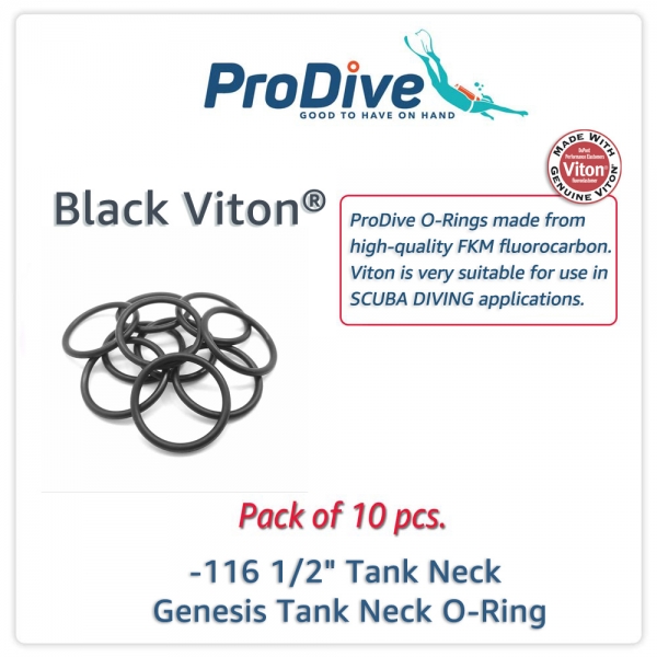 Scuba Diving Black Viton O-Rings -116 Tank Neck M18