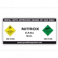 Cylinder Contents Sticker