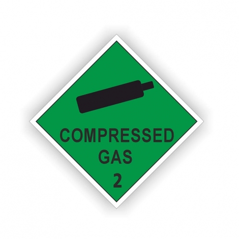 Compressed Gas Dive Cylinder Sticker 