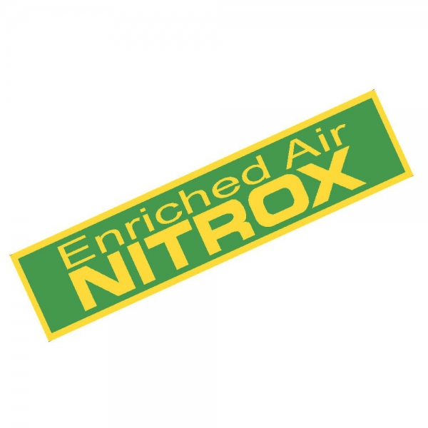 Enriched Air Nitrox Only Band Warning Sticker 