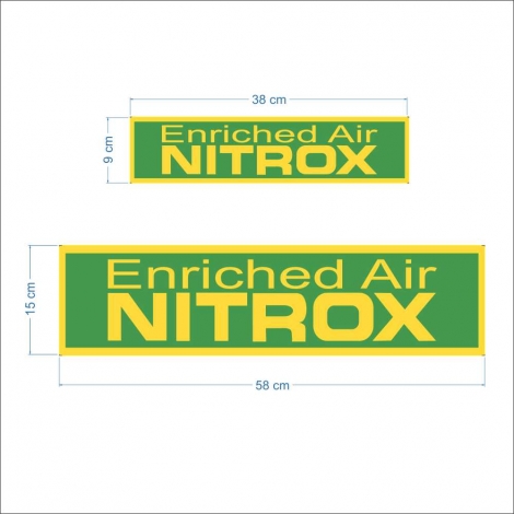 Enriched Air Nitrox Only Band Warning Sticker 