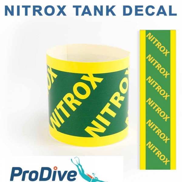 Nitrox Only Tank Wrap Sticker 