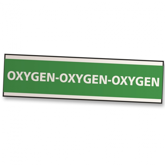 Oxygen Gas Sticker for Dive Tank